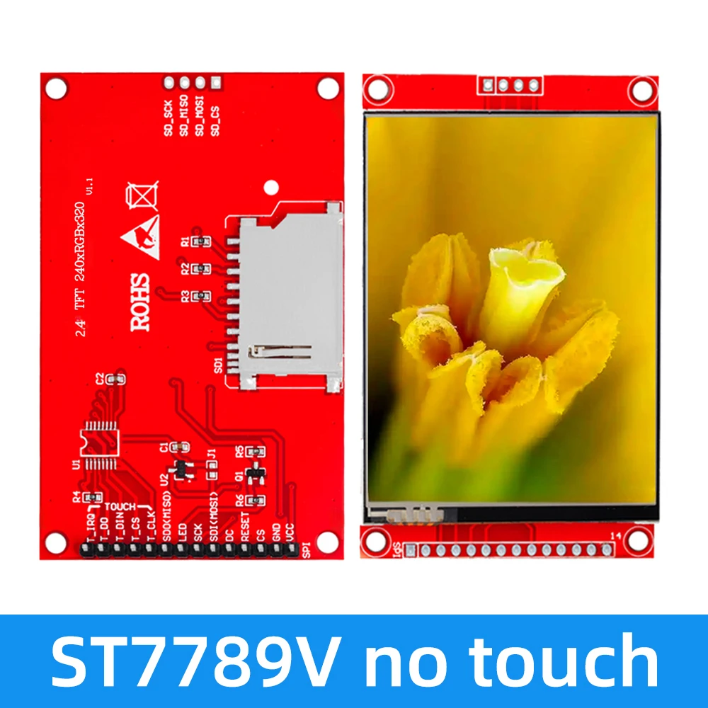2,4 Zoll 240x320 65K Farb-SPI-TFT-LCD-Anzeigemodul 8-Pin ST7789 für die Entwicklung von Smart-Geräten