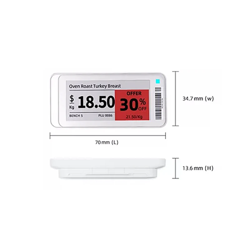2,1 Zoll E-Ink Papierbildschirm, Rot-Schwarz-Weiß 3-Farben-Display – Bild 3