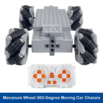 Mecanum Wheel 4WD Kit - 360° ° Bewegliches Roboterauto-Chassis mit Fernbedienung, kompatibles RC-Spielzeug