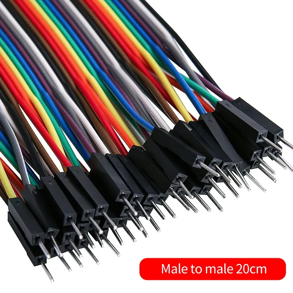 Dupont-Kabel 20cm 40-polig Stecker zu Stecker + Stecker (120 Stück) – Bild 3