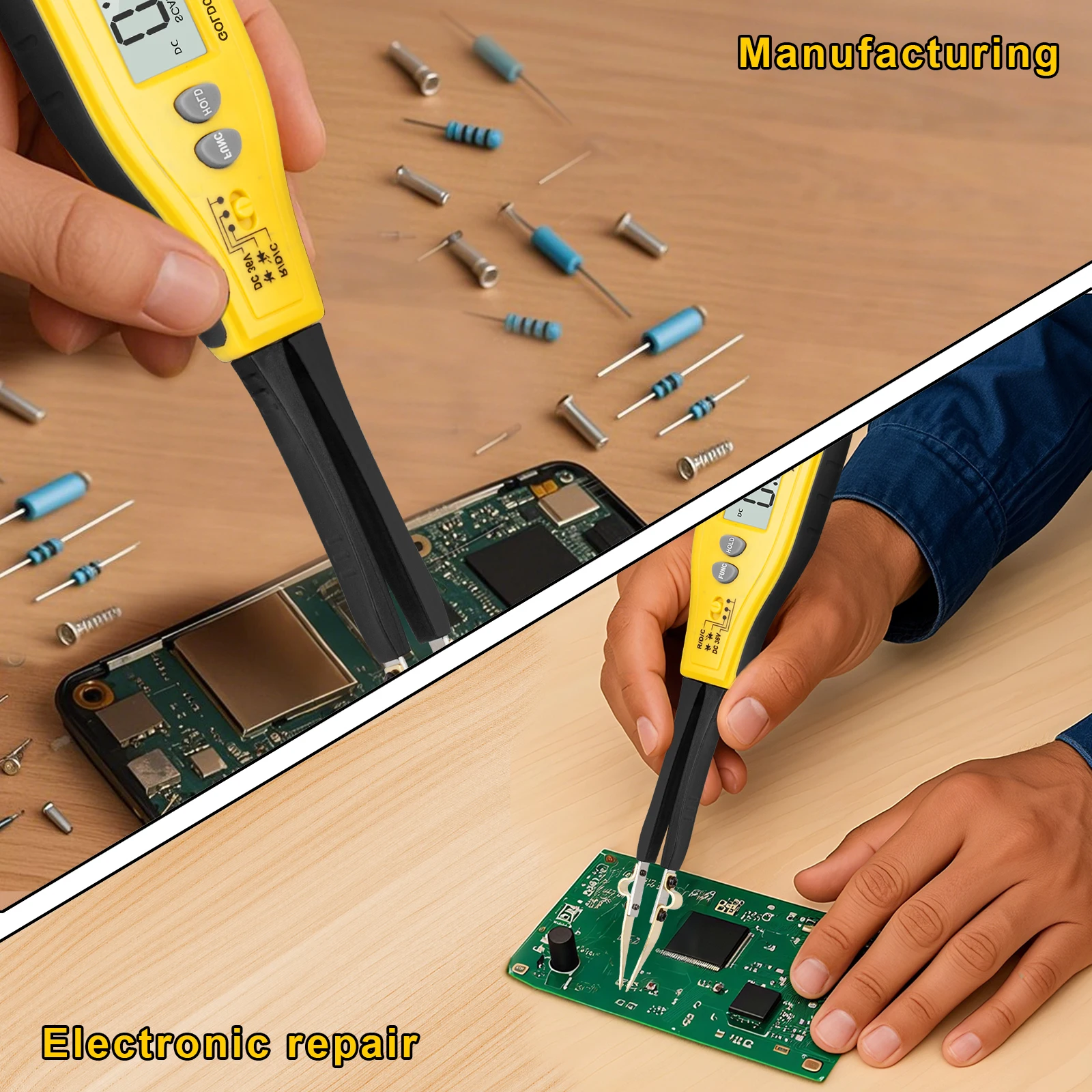Digitales Multimeter mit automatischer Erkennung, tragbares – Bild 5