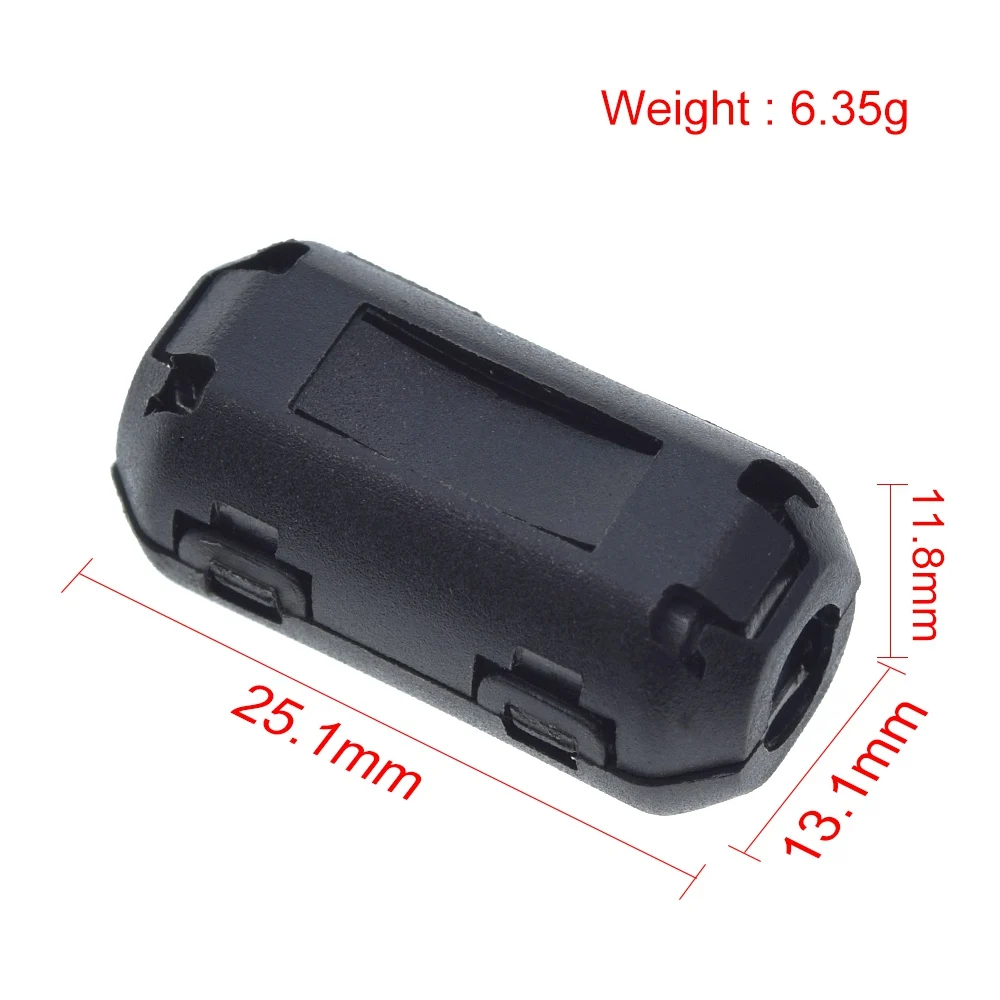 TZT 1/3/5PCS 5mm Clip-On Ferrit Ring Core Noise Suppressor Für EMI RFI – Bild 2