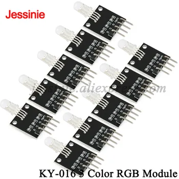 KY-016 3 Farbe RGB LED Sensor Modul DIY Starter Kit KY016 3,3/5 V drei Farben Smart Elektronik 4pin (10 Stück)