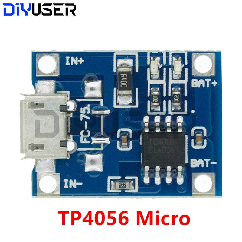 5V 1A Micro/Typ-c 18650 TP4056 Lithium-Batterie Ladegerät Modul Lade Board Mit Schutz dual (5 Stück)