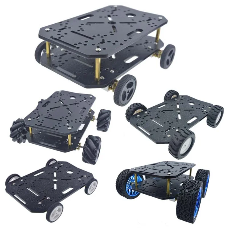 4WD Chassis Smart Robot Auto 6V N20 DC Mini Micro Gear Motor Smart Car Kit 4WD Roboter Chassis Kits