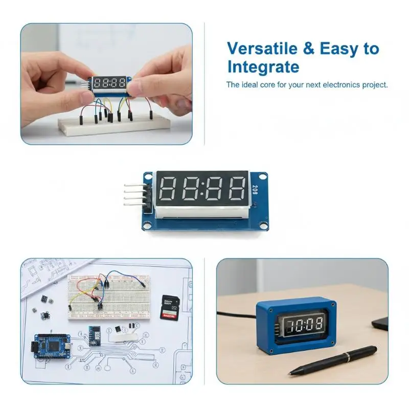 TM1637 4-Bit-Digital-LED-Anzeigemodul für 7-Segment-0,36-Zoll-Uhr – Bild 3