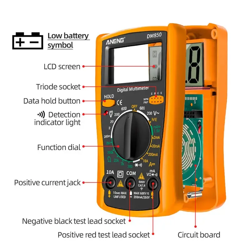 DM850 Professionelles Digitalmultimeter 1999 – Bild 5