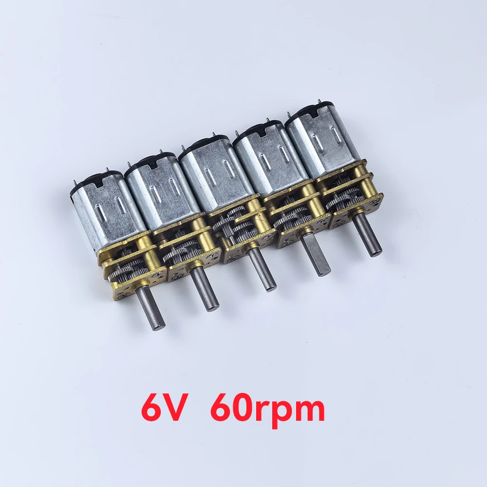 N20 Getriebemotor DC 3V 3,7V 5V 6V 60/100RPM Langsam (5 Stück) – Bild 2