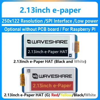 2,13 Zoll E-Ink Display HAT, 250 x 122 Pixel E-Paper-Bildschirm LCD für Raspberry Pi