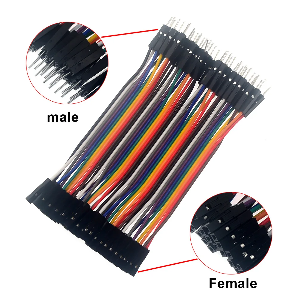 40PIN Kabel Dupont Linie 10 cm 20 cm 30 cm Stecker auf Stecker Buchse – Bild 6
