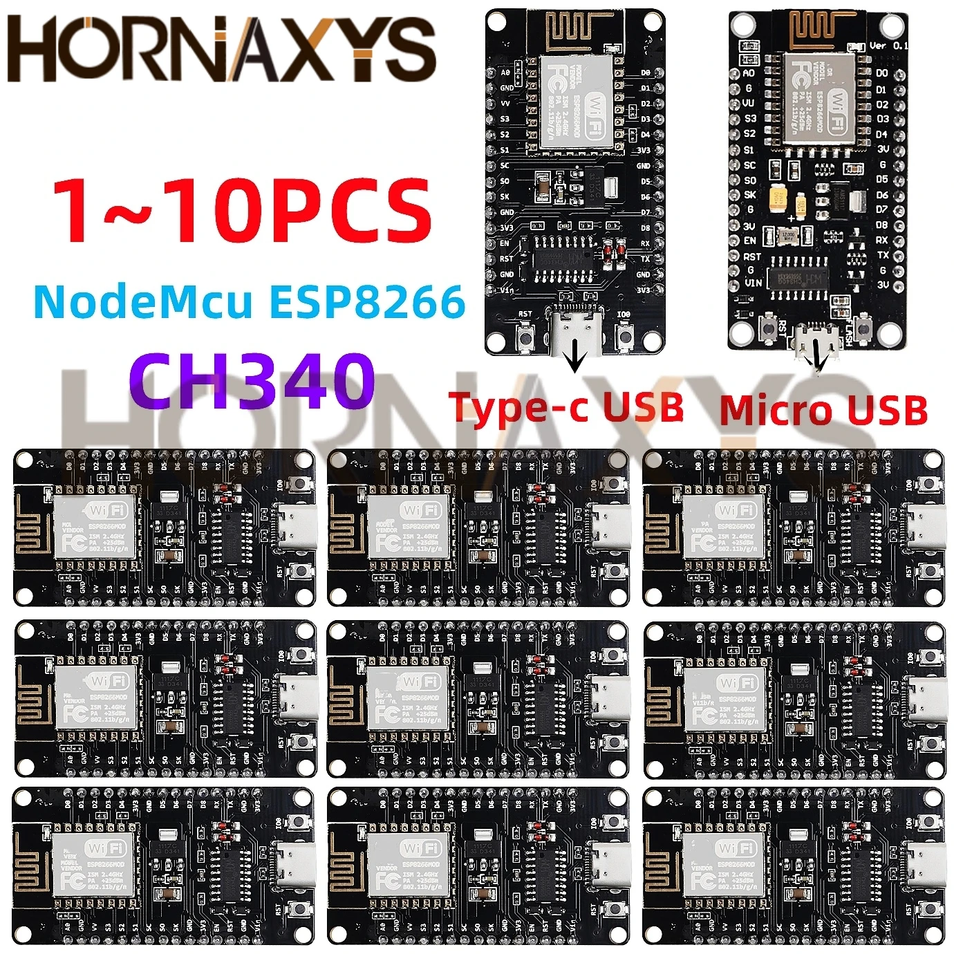 ESP8266 NodeMCU LUA CH340 ESP-12E WiFi Internet Development Board 4M Flash Serielles Drahtlosmodul für Arduino