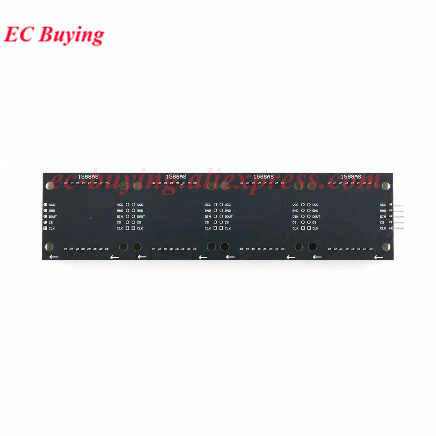 MAX7219 1588 Dot-Matrix-LED-Digitalanzeige 4-in-1 8x8 Dot-Matrix-Modul – Bild 6