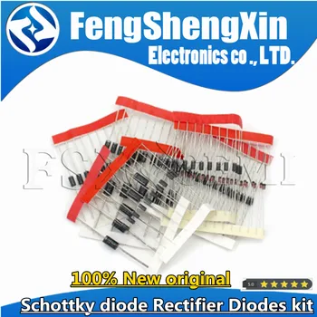 Schottky-Diode Gleichrichterdioden-Kit 1N4001 1N4004 1N4007 1N5404 1N5406 1N5408 1N5817 1N5819 1N5822 1N4148