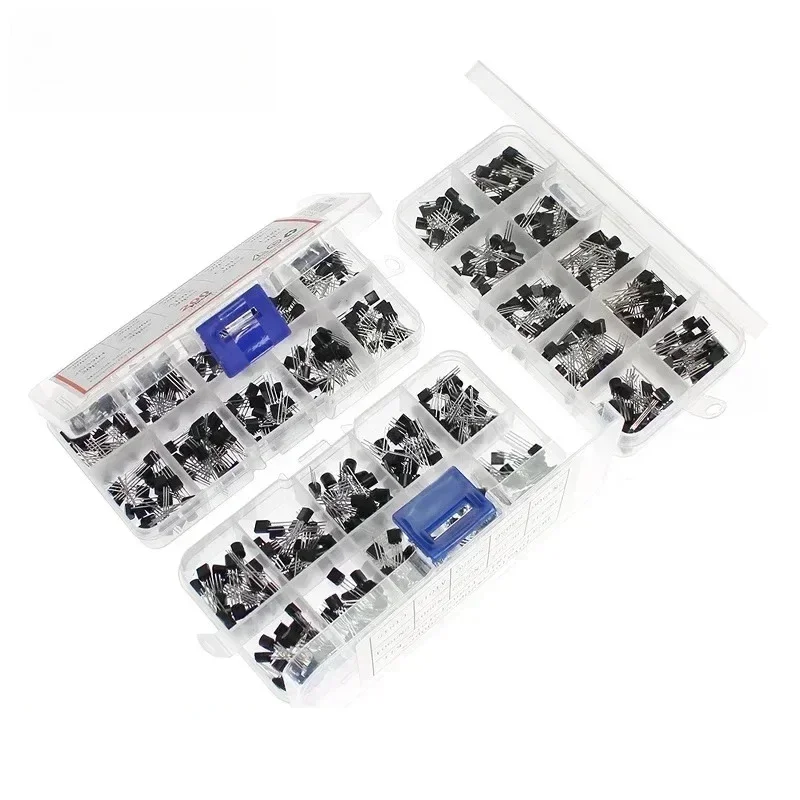 Transistor-Sortiment-Kit TO92 PNP/NPN A1015 BC327 BC337 C1815 S8850 2N2222 2N2907 2N3904 2N3906
