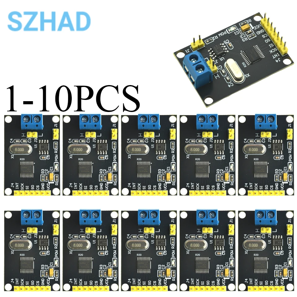 MCP2515 CAN Bus Kommunikationsmodul Entwicklungsboard SN65HVD230 Transceiver SPI