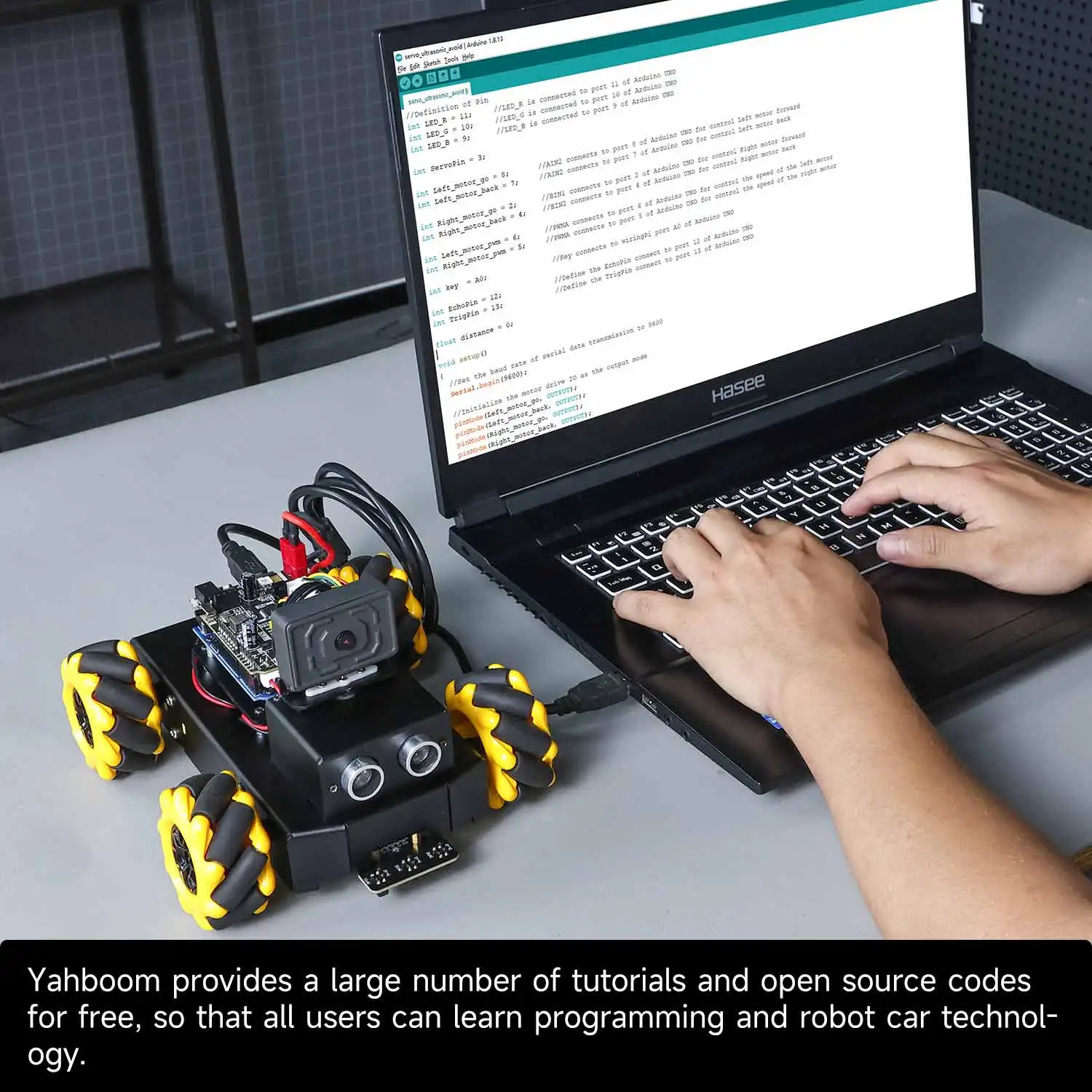 Yahboom UNO R3 Smart Robot Car Kit Roboduino V2 Mit ESP32 WiFi Kamera – Bild 6