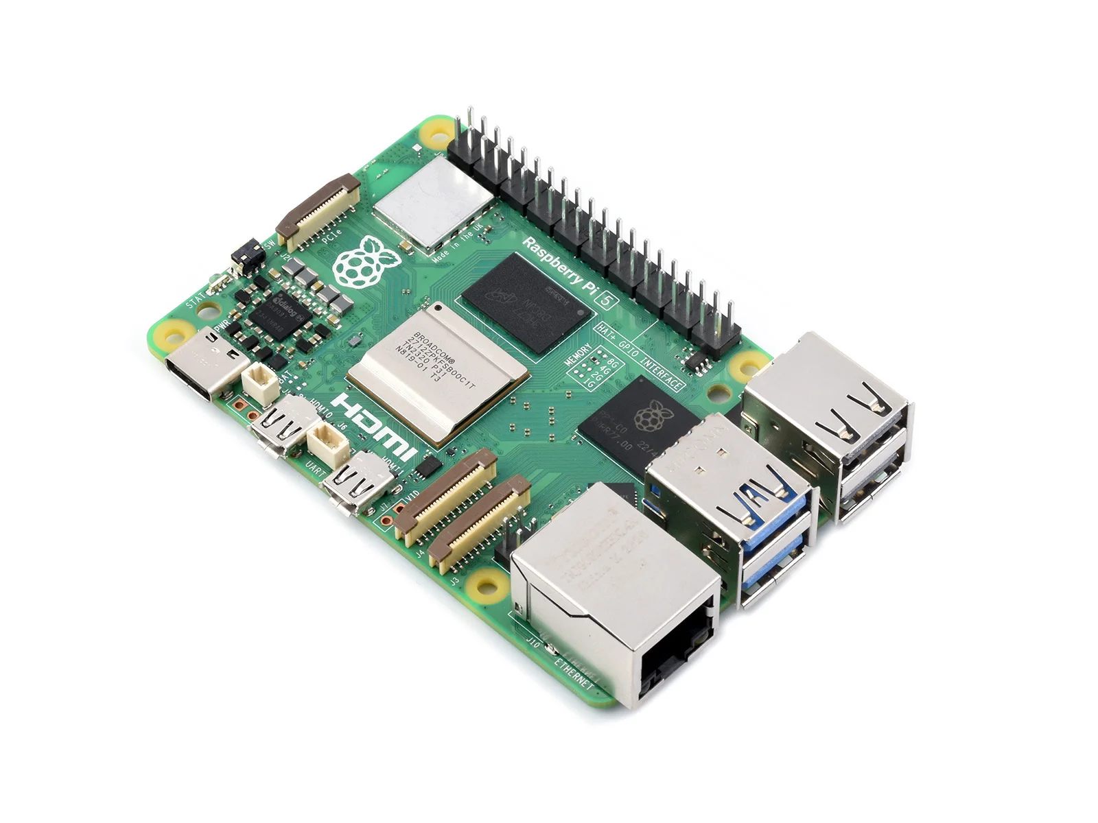 Raspberry Pi 5, Optionen für 4GB/8GB RAM, BCM2712 Prozessor, 2,4GHz – Bild 3
