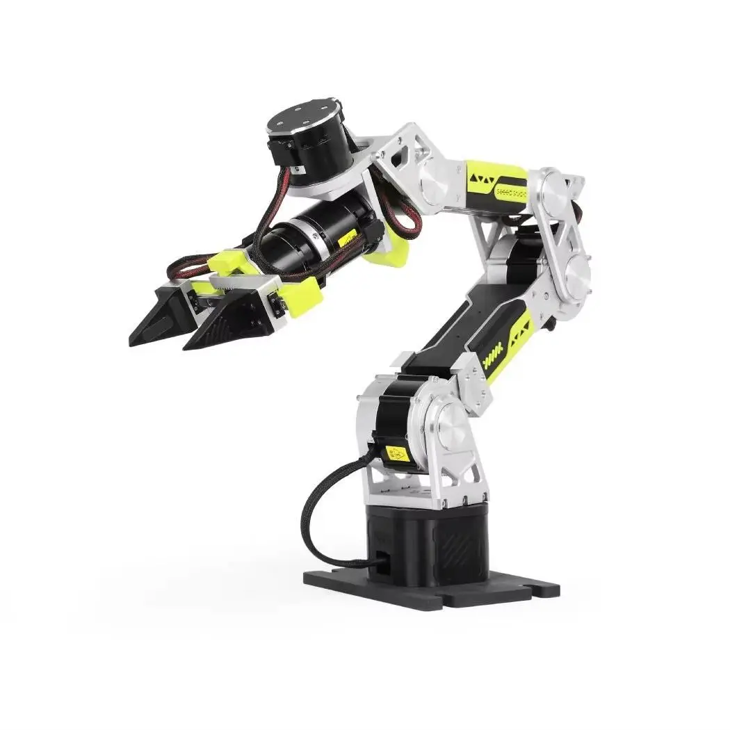 ReBot Arm B601-RS 6+1DOF Open-Source-Roboterarm-Kit mit Greifer ROS1/ROS2 Python SDK für Physikalisches