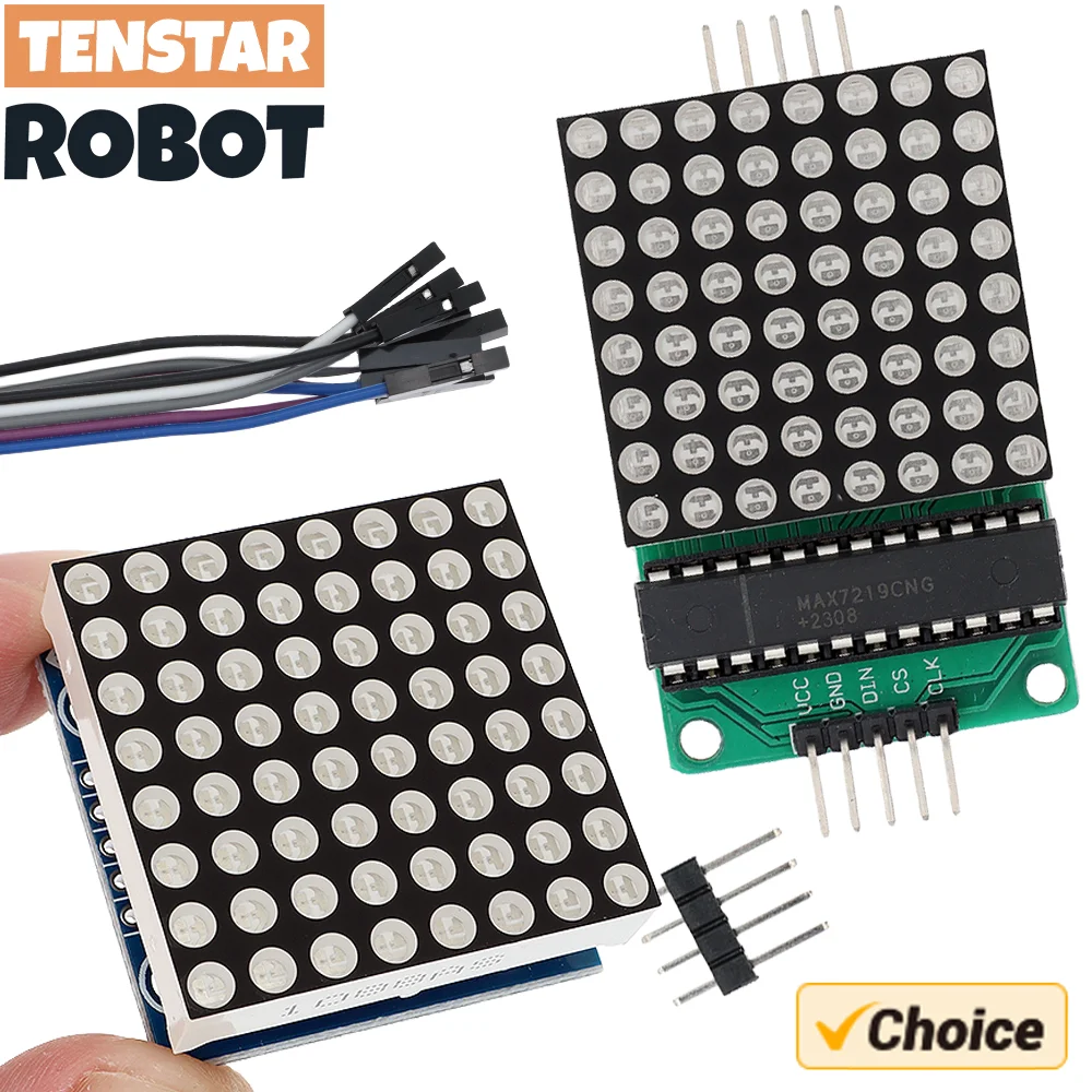 MAX7219 8*8 Dot Matrix Modul Rot Licht Mikrocontroller Modul Anzeige Modul MCU LED Display Steuer Modul
