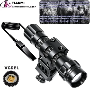 IR850nm&940nm Infrarot-LED-Zoomlampe mit hoher Helligkeit für Nachtsicht, Infrarot-Zusatzlicht, taktische