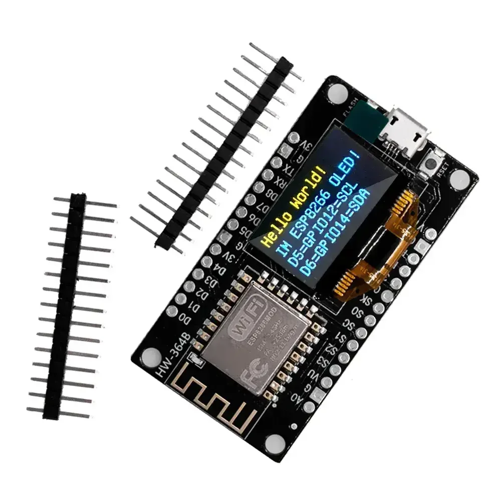 Nodemcu esp8266 papan peng embangan dengan display oled 0,96 inci ch340g ESP-12F modul wifi TYPE-C usb untuk