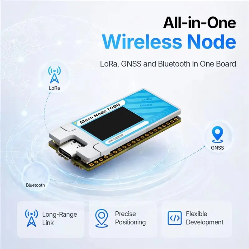 Heltec Mesh Node T096 Entwicklungsboard 863-928Mhz Meshtastic NRF52840 – Bild 5