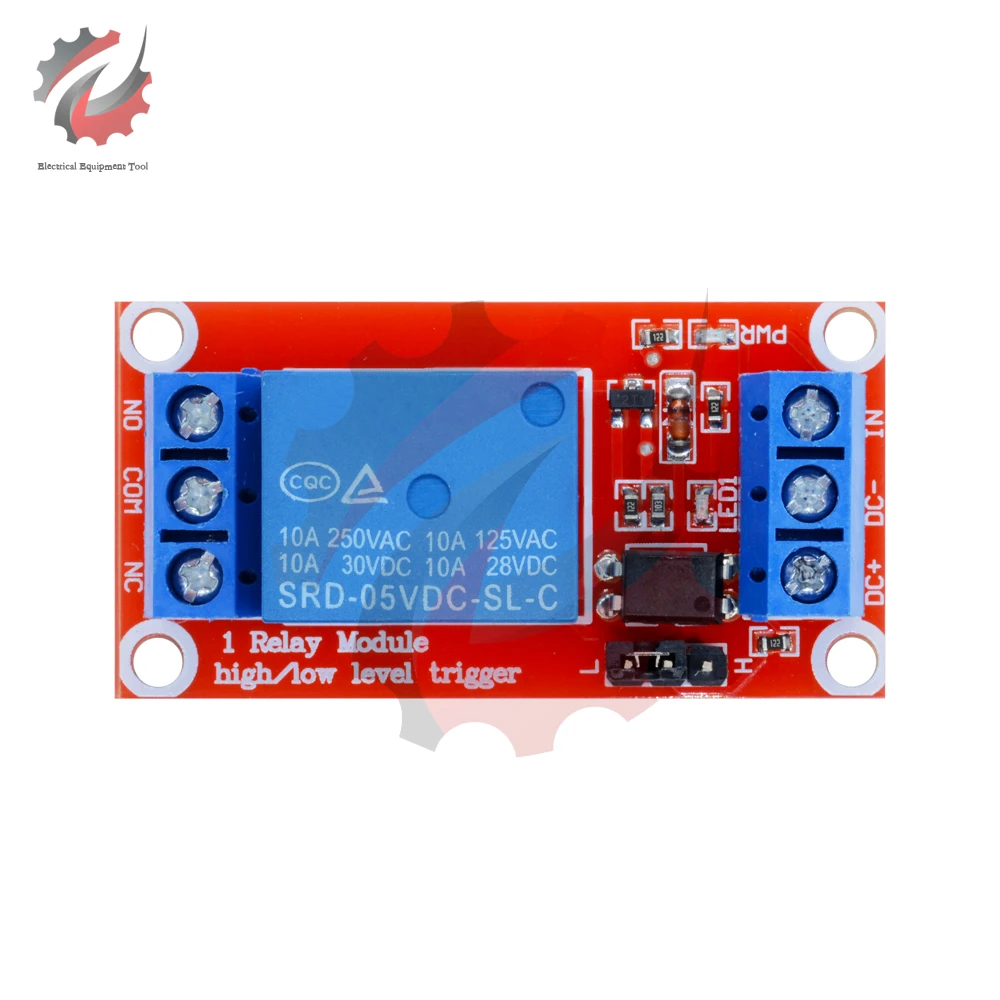 DC 5 V 9 V 12 V 24 V 1-Kanal-Relaismodul-Board-Abschirmung – Bild 4