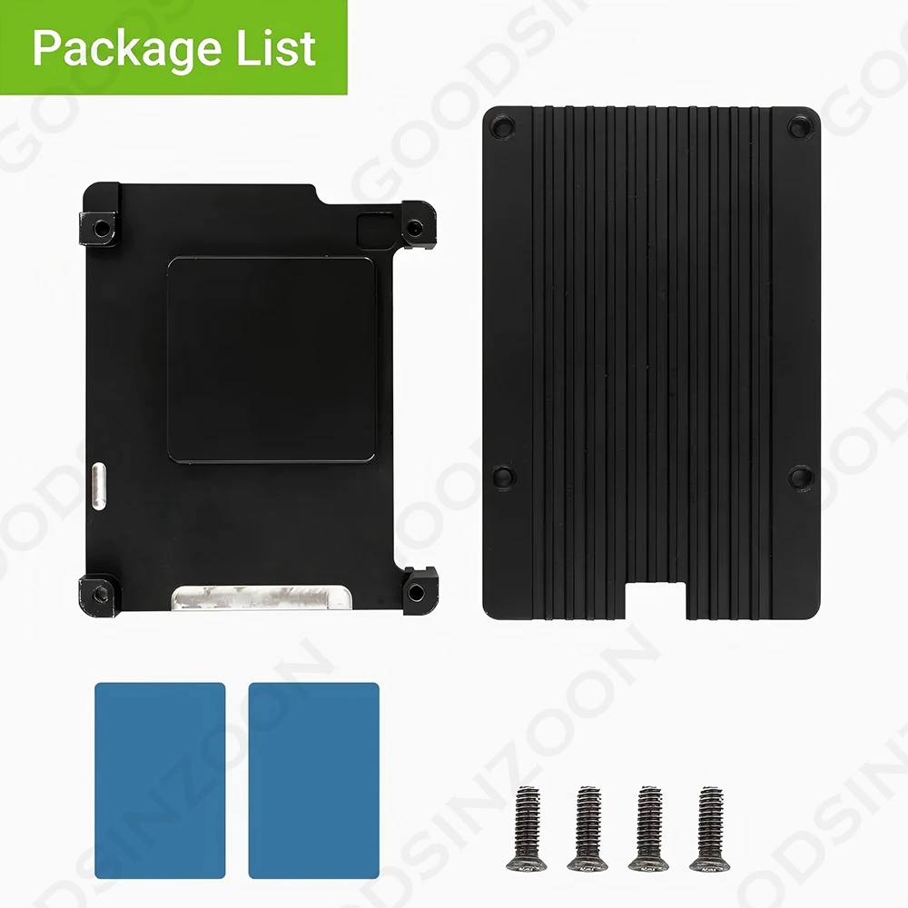 Passives Kühlgehäuse für Radxa SBCs - Metall-Aluminium-Gehäuse für Radxa Dragon Q6A / ROCK 5C, 5C+, 5A / Cubie