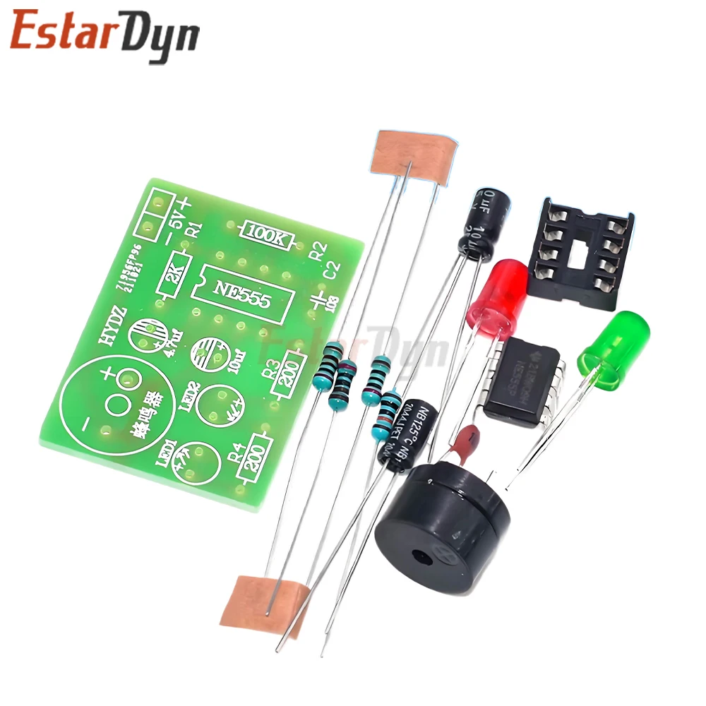 NE555 Astable Multivibrator Kit NE555P Nicht stabile Schaltung Dual – Bild 6