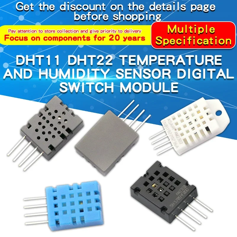 DHT22 DHT11 SHTC3 AM2320 Digitale Temperatur Feuchtigkeit Sensor Modul – Bild 2