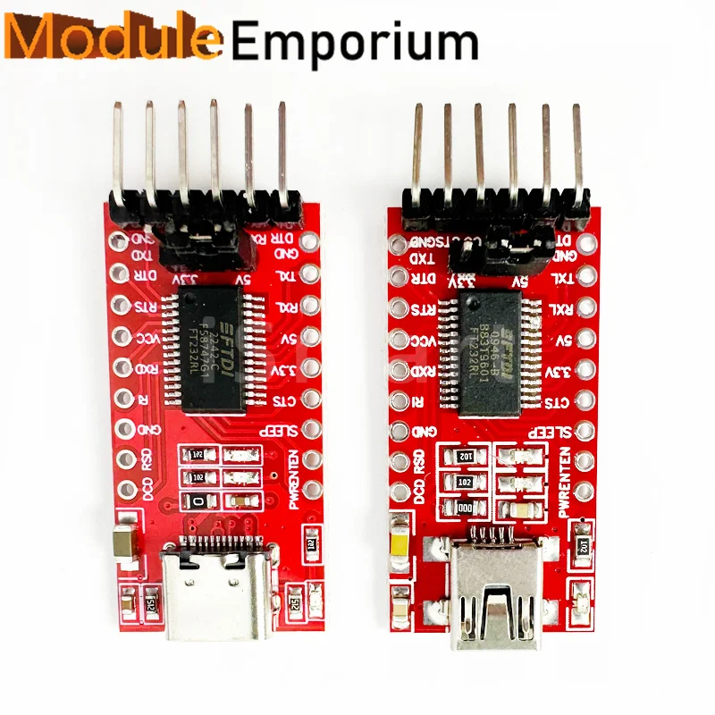 | Mini/Typ C USB FT232RL FT232 FTDI USB 3,3 V 5,5 V zu TTL Serielle Adapter Programmierer modul Mini (5 Stück)