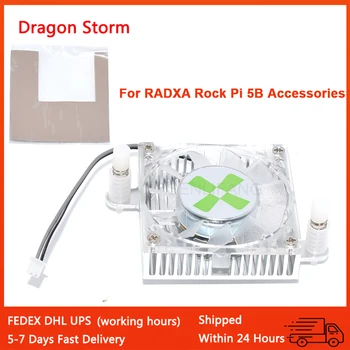 Kühlkörper 4012 Für RADXA Rock Pi 5B Zubehör 2-Draht Aluminium Lüfter