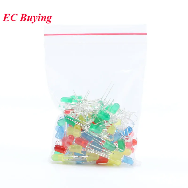 3mm LED Diode Leuchtdioden Weiß Gelb Rot Grün Blau (100 Stück) – Bild 2