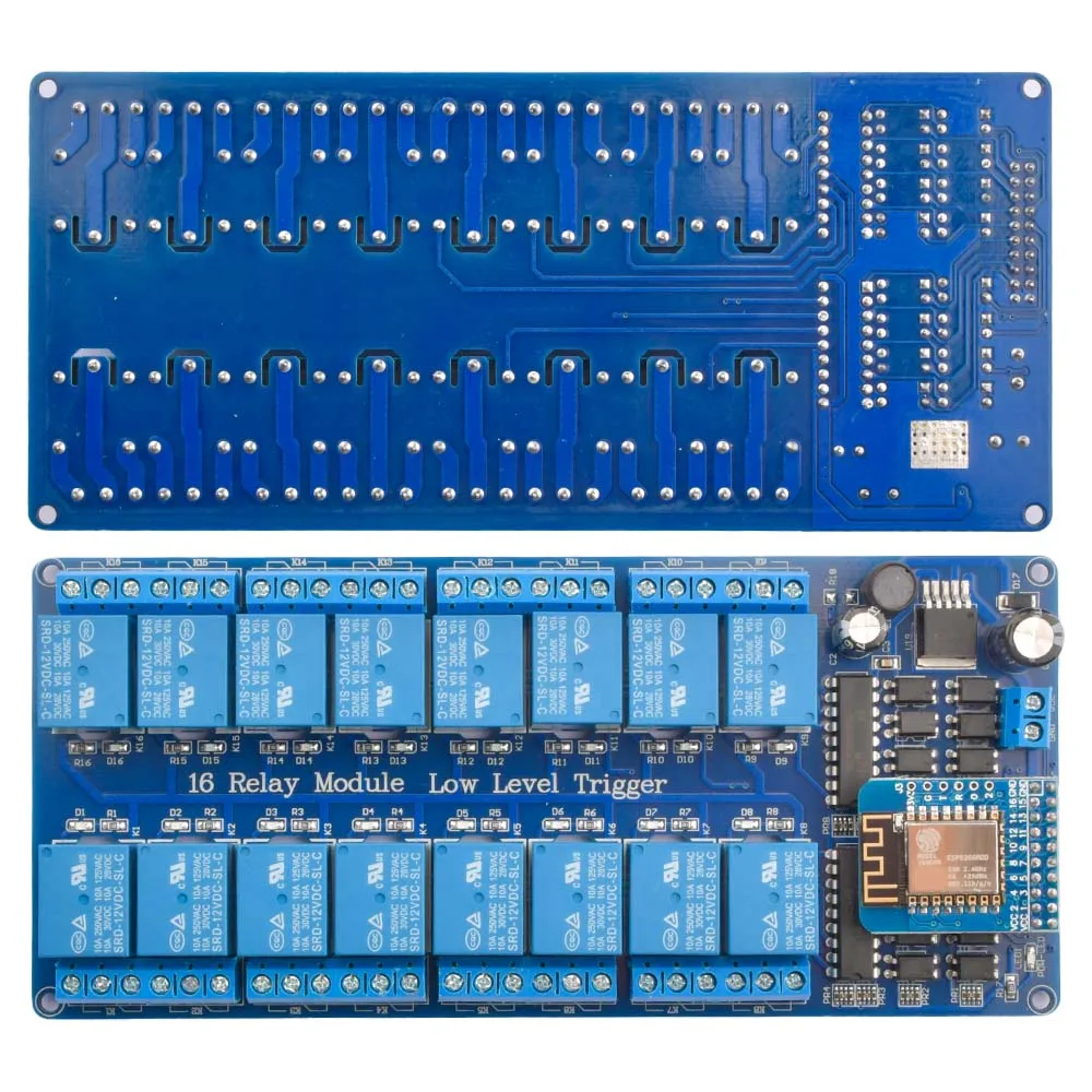 DC5V 12V 16 Kanal Wifi Relais Modul Onboard ESP8266 WIFI Modul – Bild 5