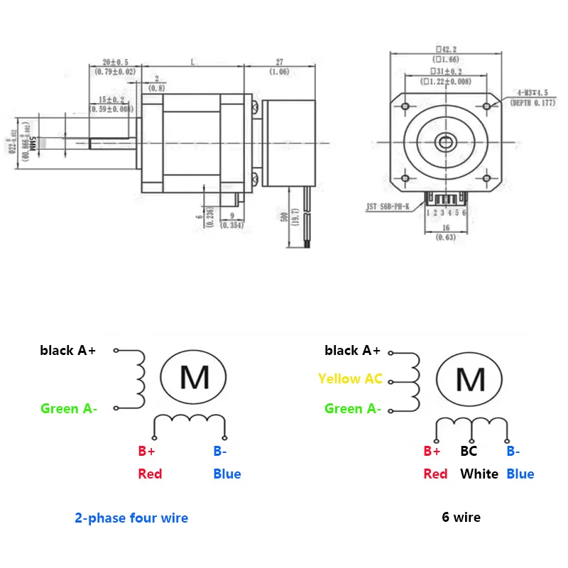 Nema17 0,55N 0,7N Schrittmotor mit Haltebremse, 24V – Bild 6