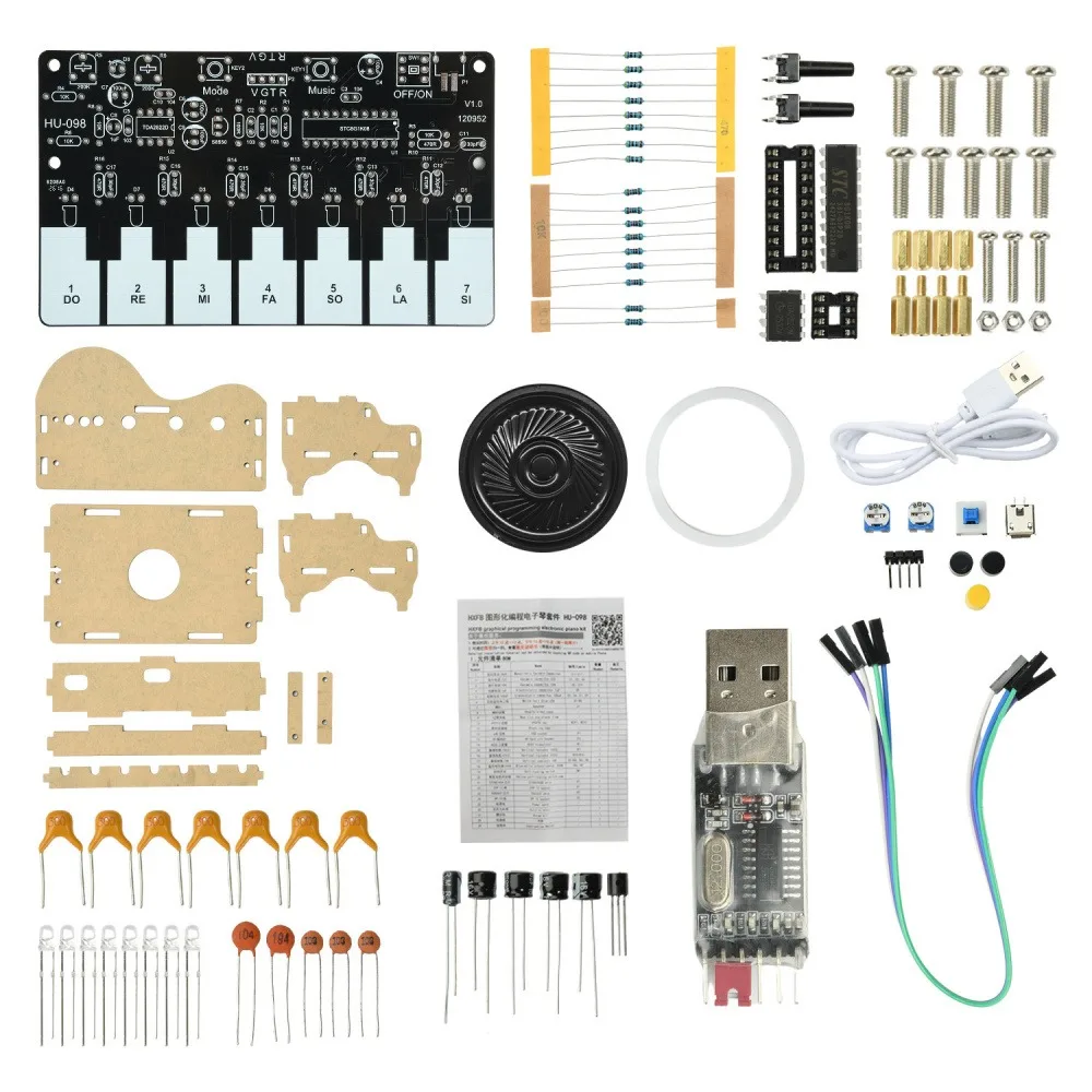 DIY Lötbausatz für Elektronisches Klavier Grafisch Programmierbare – Bild 4