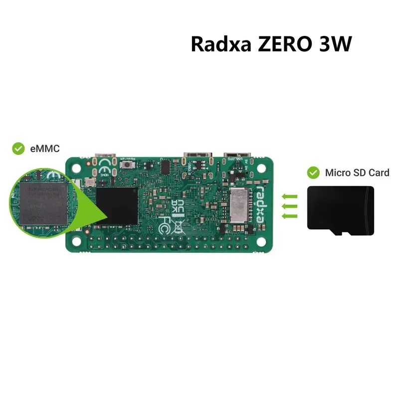 RADXA ZERO 3W Entwicklungsboard mit 4GB RAM, 32GB EMMC, Rockchip – Bild 5