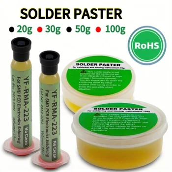 20g 30g 50g 100g Neue Lötpaste für bleifreie Elektronik, No-Clean Rosin Lötflussmittel, DIY Löten