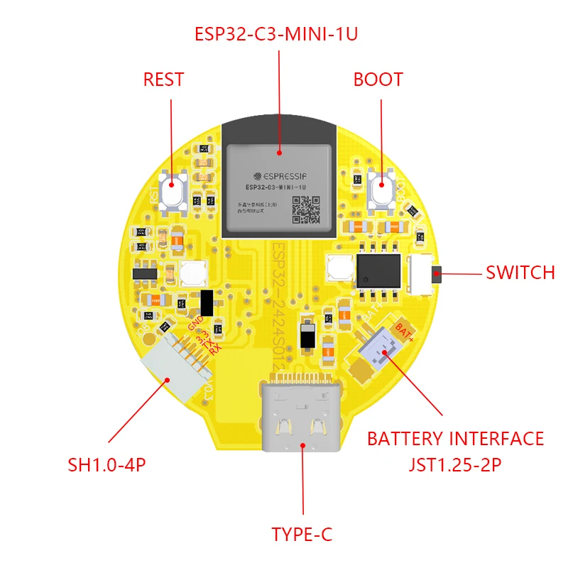 1,28 Zoll ips smart display esp32 für arduino lvgl wifi & bluetooth – Bild 6