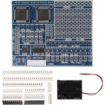 SMD/SMT Komponenten Löten Praxis Board Elektronische Projekt Kits DIY Löten Kit Geschicklichkeit Training