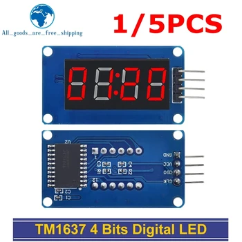 TM1637 4 Bits Digitale LED Display Modul Für arduino 7 Segment 0,36 Zoll Uhr ROTE Anode rohr Vier Serielle