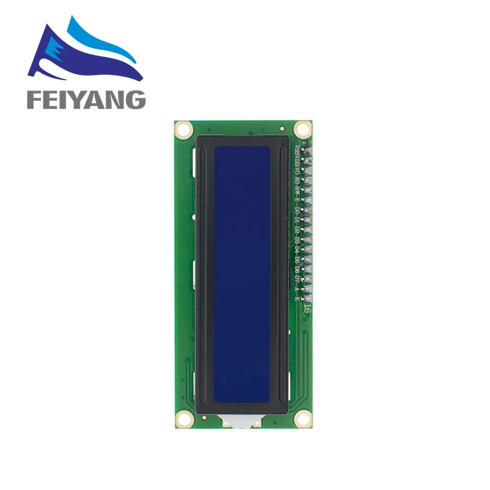 LCD1602 1602 LCD-Modul Blau/Gelb Grüner Bildschirm 16x2 Zeichen – Bild 4