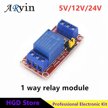 5V 12V 24V Ein-Kanal-Relaismodul-Board mit Optokoppler, unterstützt High- und Low-Level-Trigger