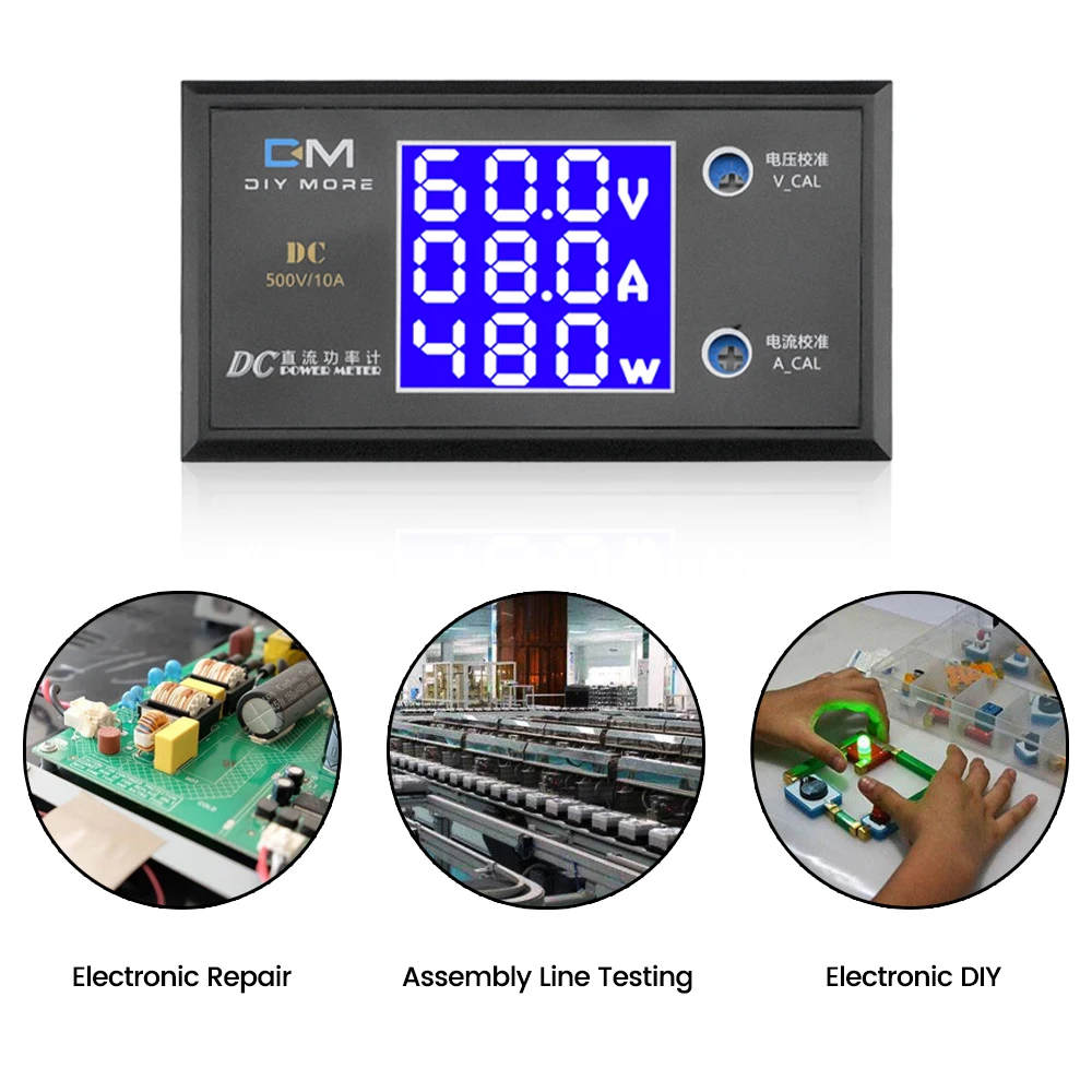 DC 0-500V 10a Digital multimeter Hochpräzises LCD dreistelliges – Bild 4