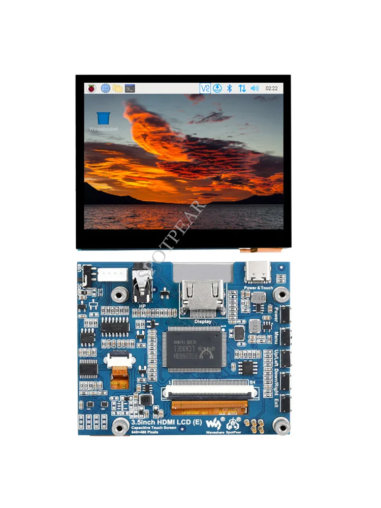 Raspberry Pi 3,5 inch touch screen 3,5 zoll display IPS 640 × 480 – Bild 4