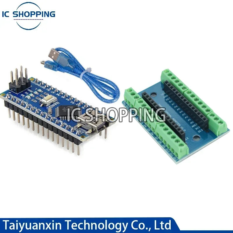 Mini Nano V3.0 ATmega328P Mikrocontroller-Board für Arduino CH340 USB-Treiber 16 MHz Nano V3.0 ATMEGA328P/168P