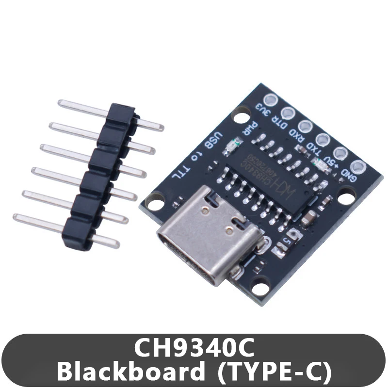 CH340E USB-zu-TTL-Seriell-Adaptermodul Typ-C/Micro-USB Optional 5V-Eingang für Arduino/STM32-Download