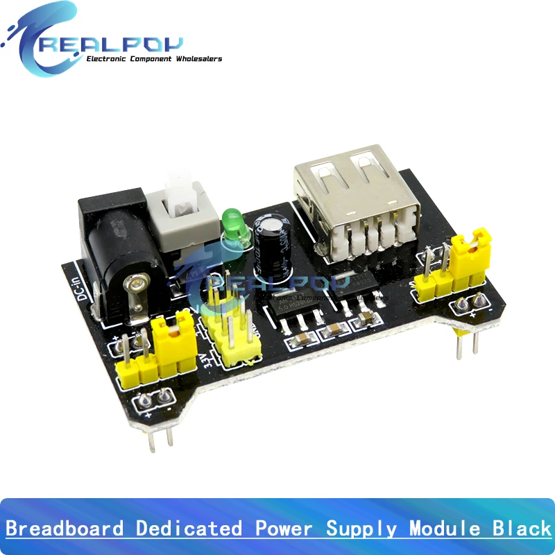 MB102 Breadboard Spezielles Netzteilmodul Mini USB Schwarz Weiß 2-Wege 3,3 V 5 V MB-102 lötfreies Breadboard