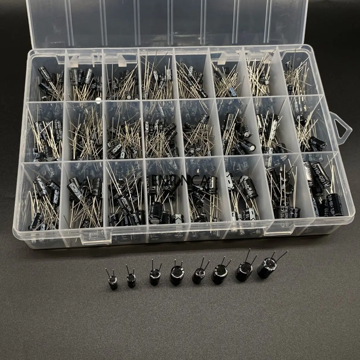 0,1UF-1000UF 24 Werte Aluminium-Elektrolyt-Kondensatoren 16-50V Gemischtes (510 Stück)