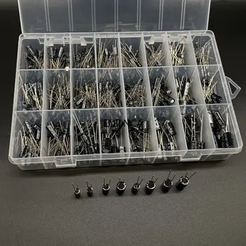 0,1UF-1000UF 24 Werte Aluminium-Elektrolyt-Kondensatoren 16-50V Gemischtes (510 Stück)